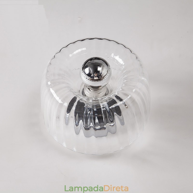 Arandelas de parede de lâmpada sem sombras Luz de teto contemporânea moderna