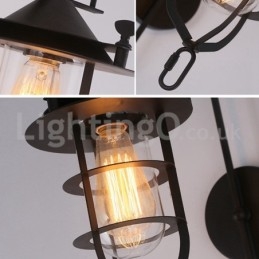 Luminária de parede retrô Dock Black Wharf Luzes de parede Dock Sconce Restaurante Sala de estar Café Bar Loja de roupas