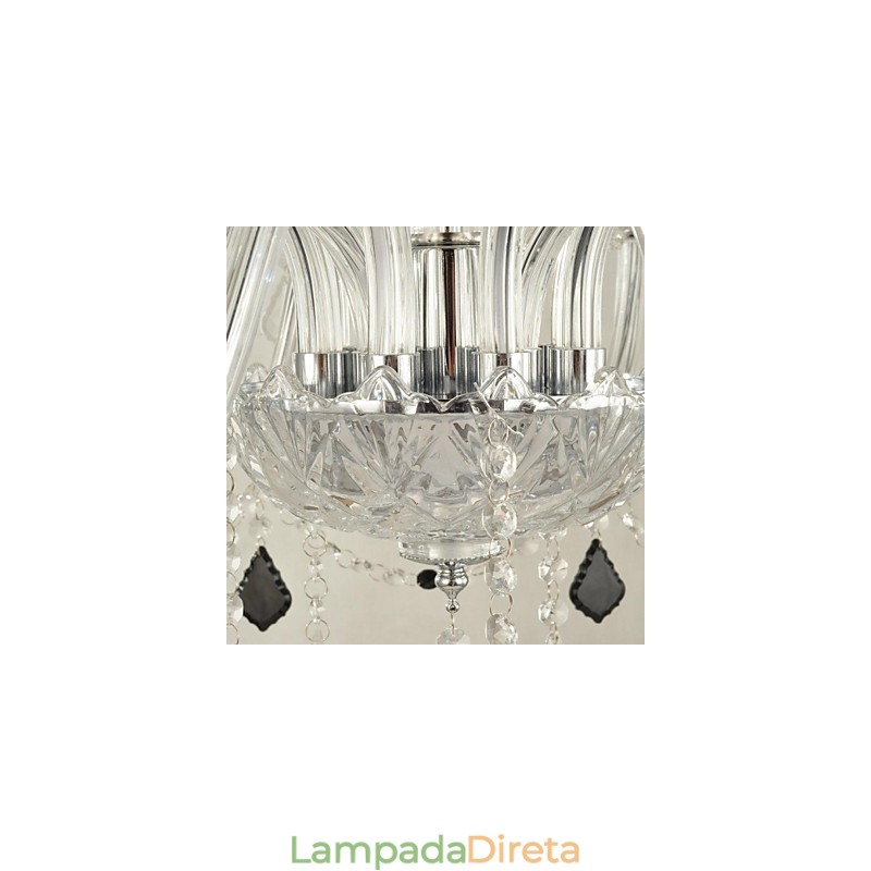 Lustre de cristal moderno e contemporâneo