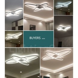 Luminária de teto oval moderna e contemporânea em alumínio com ajuste de intensidade, luminária embutida para sala de estar, quarto, também pode ser usada como luminária de parede