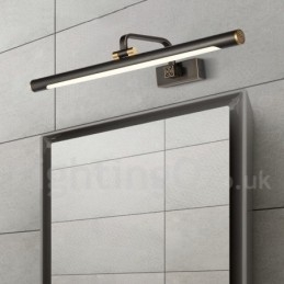 IPMirror Lâmpada Banheiro Luzes Latão Puro Luzes de Parede com Sombra de Acrílico Iluminação de Maquiagem
