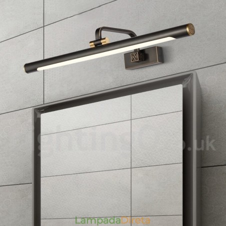 IPMirror Lâmpada Banheiro Luzes Latão Puro Luzes de Parede com Sombra de Acrílico Iluminação de Maquiagem IPMirror Lâmpada Banheiro Luzes Latão Puro Luzes de Parede com Sombra de Acrílico Iluminação de Maquiagem