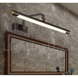 IPMirror Lâmpada Banheiro Luzes Latão Puro Luzes de Parede com Sombra de Acrílico Iluminação de Maquiagem