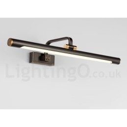 IPMirror Lâmpada Banheiro Luzes Latão Puro Luzes de Parede com Sombra de Acrílico Iluminação de Maquiagem