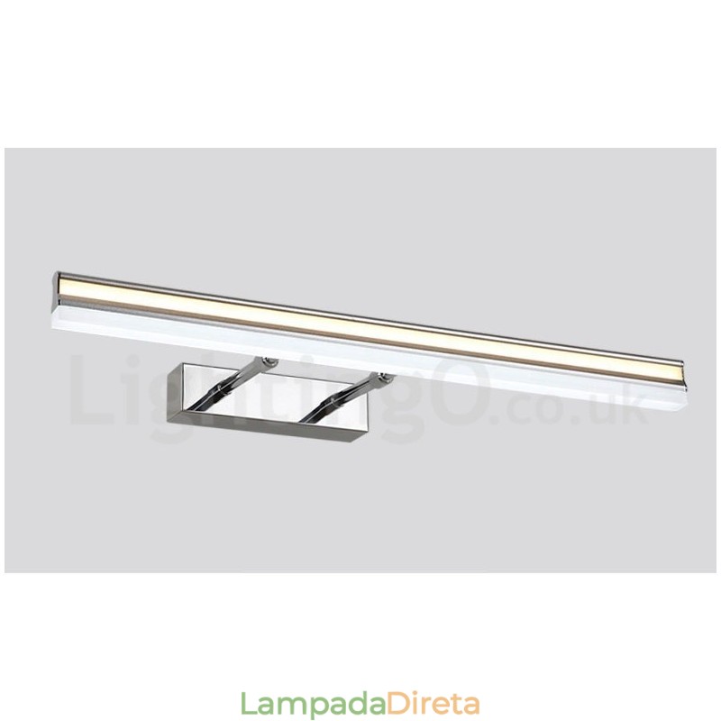 IP44 Espelho Lâmpada Banheiro Luzes Para Cima E Para Baixo Luzes De Parede Com Sombra De Acrílico Iluminação De Maquiagem