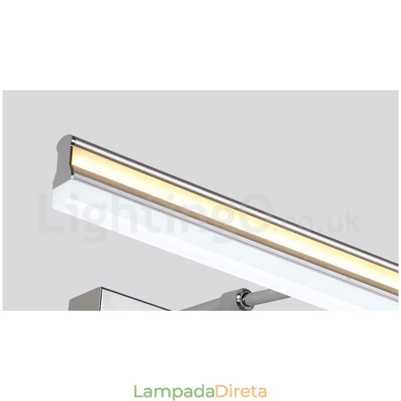 IP44 Espelho Lâmpada Banheiro Luzes Para Cima E Para Baixo Luzes De Parede Com Sombra De Acrílico Iluminação De Maquiagem