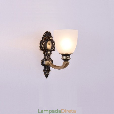 Pure Brass Luxuoso Rústico Retro Vintage Latão 1 Luz Vela Parede Luz com Sombra de Vidro Especial para Hotel Escritório Showroom Sala de Estar Sala de Jantar Pure Brass Luxuoso Rústico Retro Vintage Latão 1 Luz Vela Parede Luz com Sombra de Vidro Especial para Hotel Escritório Showroom Sala de Estar Sala de Jantar