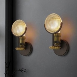 1 Luz Rústica Retro Vintage Luz de Parede com Sombra de Vidro Especial para Hotel Escritório Showroom Sala de Estar Sala de Jantar