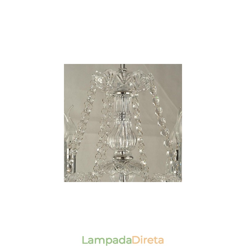 Lustre de cristal moderno e contemporâneo