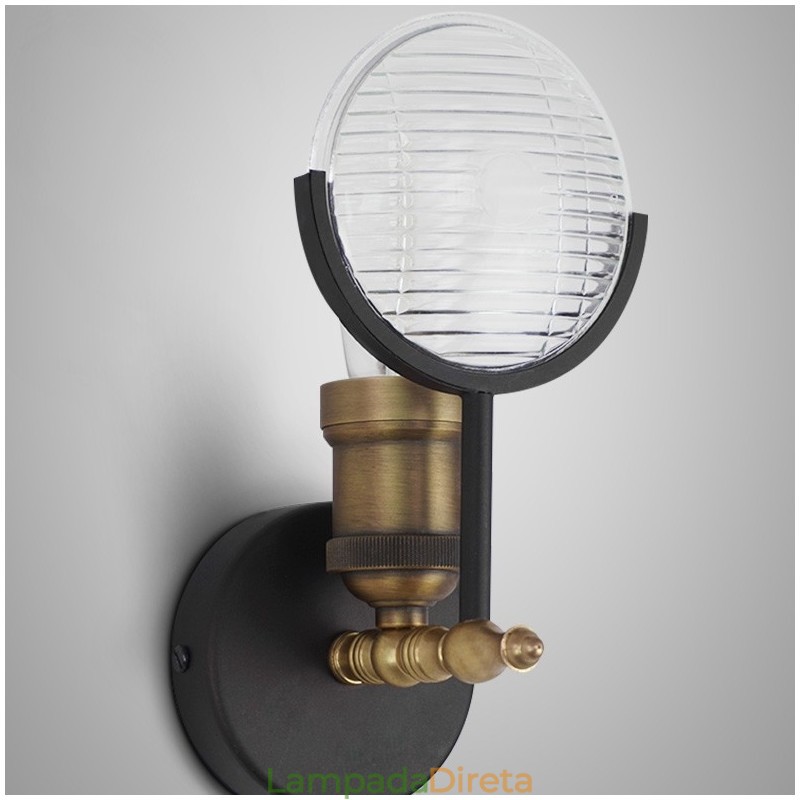 1 Luz Rústica Retro Vintage Luz de Parede com Sombra de Vidro Especial para Hotel Escritório Showroom Sala de Estar Sala de Jantar