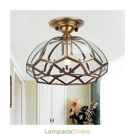 Família de luminárias de teto de cobre com design decorativo contemporâneo moderno Família de luminárias de teto de cobre com design decorativo contemporâneo moderno