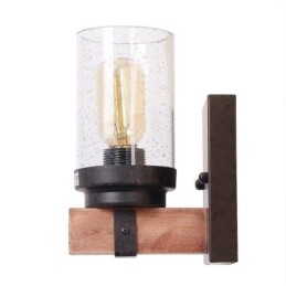 1 luz de parede estilo industrial de madeira vintage para bar de vento loft café restaurante