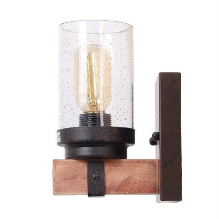 1 luz de parede estilo industrial de madeira vintage para bar de vento loft café restaurante 1 luz de parede estilo industrial de madeira vintage para bar de vento loft café restaurante