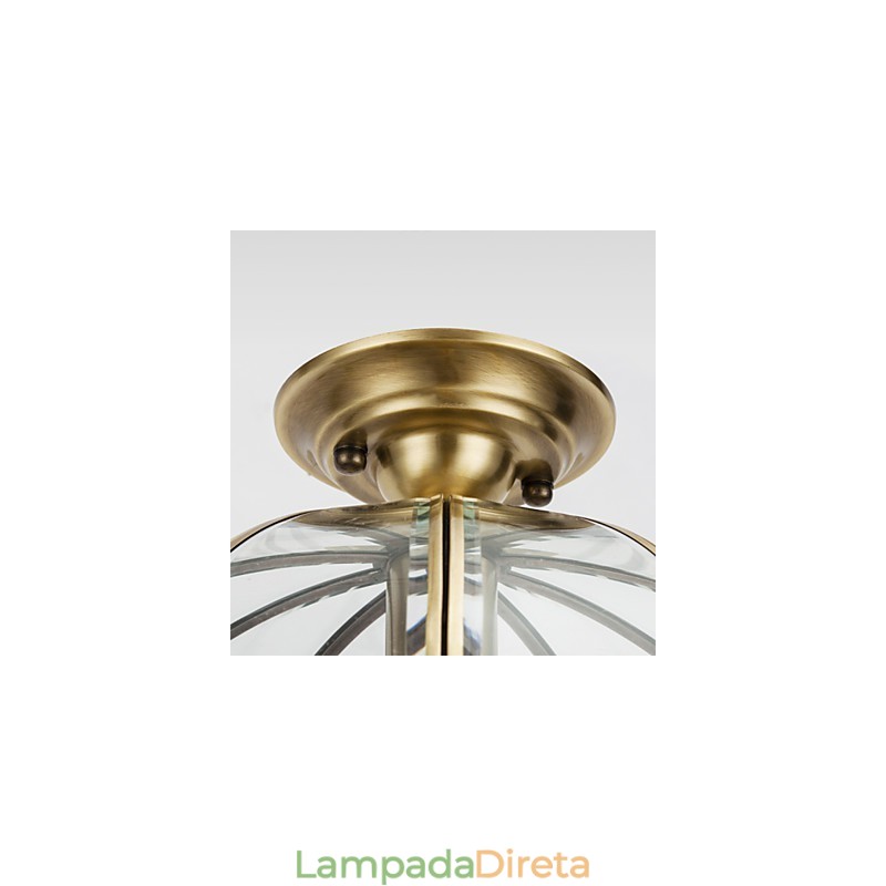 Família de luminárias de teto de cobre com design decorativo contemporâneo moderno
