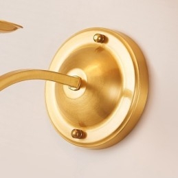 Pure Brass Luxuoso Rústico Retro Vintage 1 Luz Vela de Parede com Sombra de Tecido Especial para Hotel Quarto Showroom Sala de Estar Sala de Jantar