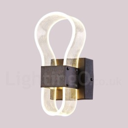 Luminária de parede moderna com cúpula de acrílico para corredor de quarto