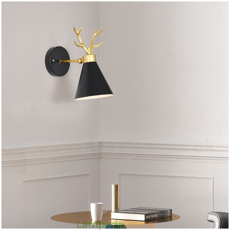 Luminária de parede Antlers moderna