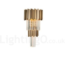Luminária de parede de cristal K9 de luxo moderna com cúpula de cristal