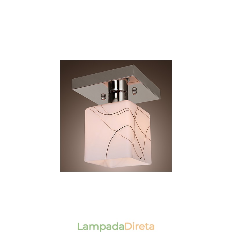 Mini estilo contemporâneo moderno metal galvanizado montagem embutida