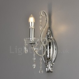 1 Luz Ouro Preto Estilo Americano Cristal Luminária de Parede para Sala de Estar Sala de Jantar Loja de Roupas Café Hotel
