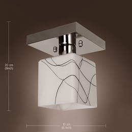 Mini estilo contemporâneo moderno metal galvanizado montagem embutida