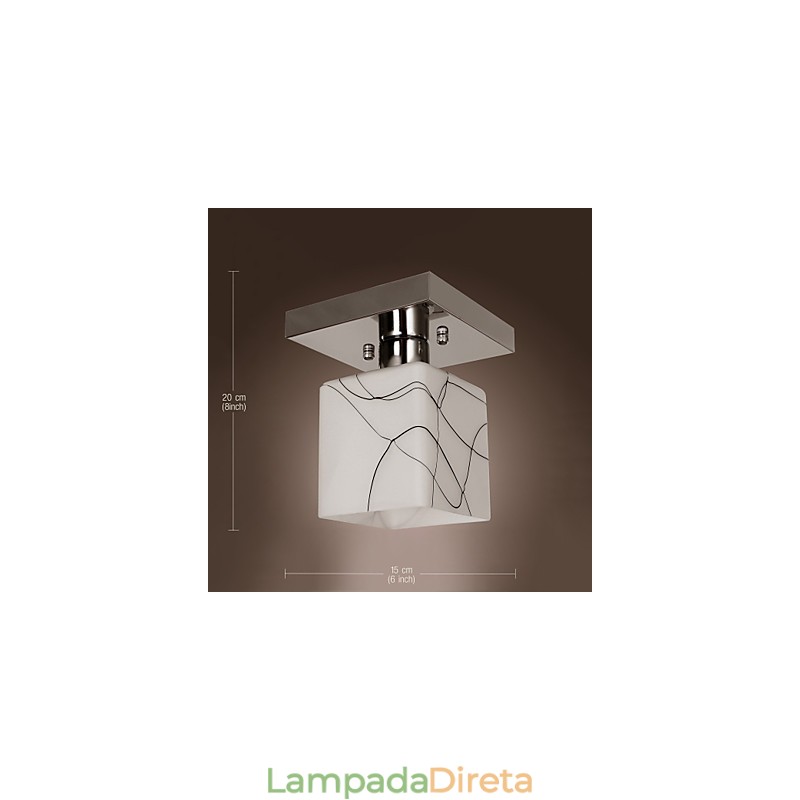 Mini estilo contemporâneo moderno metal galvanizado montagem embutida