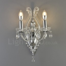 2 Luzes Ouro Preto Estilo Americano Cristal Luz de Parede para Sala de Estar Sala de Jantar Loja de Roupas Café Hotel