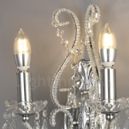 2 Luzes Ouro Preto Estilo Americano Cristal Luz de Parede para Sala de Estar Sala de Jantar Loja de Roupas Café Hotel