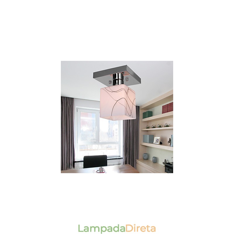 Mini estilo contemporâneo moderno metal galvanizado montagem embutida