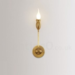 Pure Brass Luxuoso Rústico Retro Vintage 1 Luz Vela de Parede Luz Especial para Hotel Quarto Showroom Sala de Estar Sala de Jantar