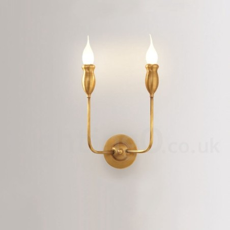 Pure Brass Luxuoso Rústico Retro Vintage Latão 2 Luzes Vela Parede Luz Especial para Hotel Escritório Showroom Sala de Estar Sala de Jantar Pure Brass Luxuoso Rústico Retro Vintage Latão 2 Luzes Vela Parede Luz Especial para Hotel Escritório Showroom Sala de Estar Sala de Jantar