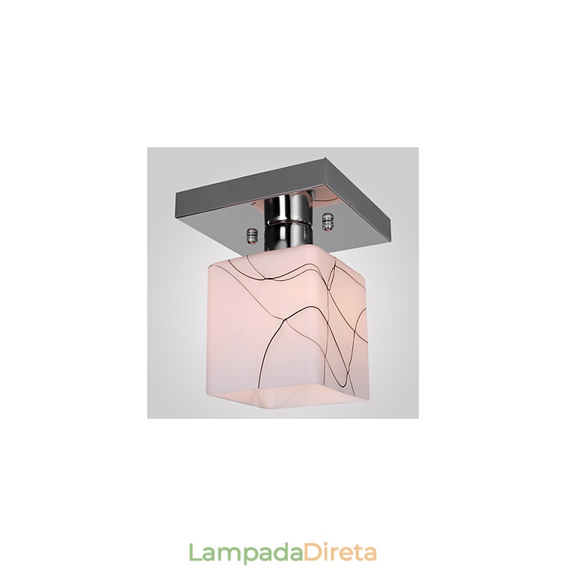 Mini estilo contemporâneo moderno metal galvanizado montagem embutida