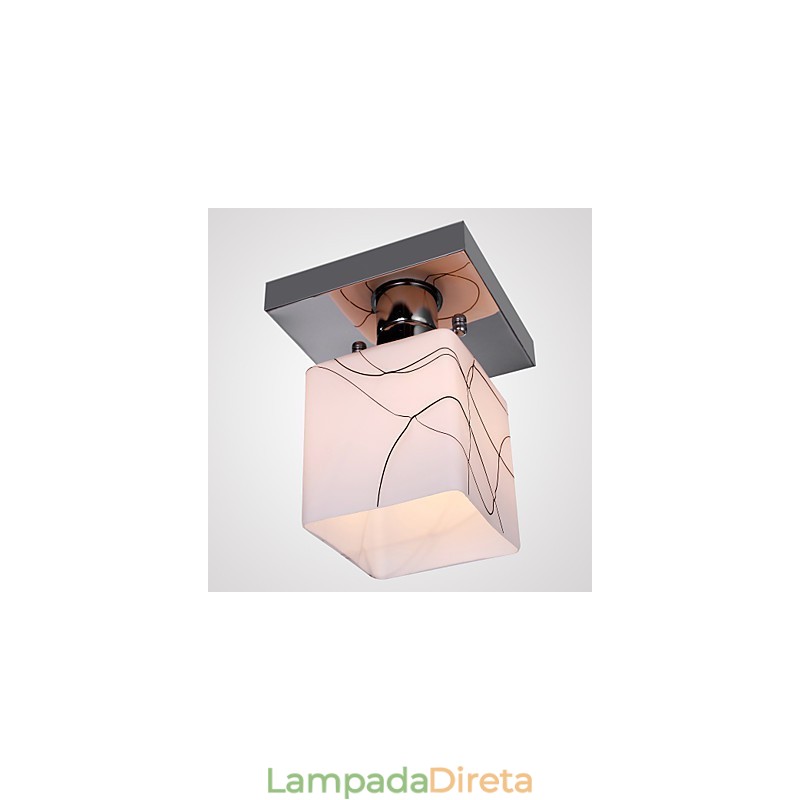 Mini estilo contemporâneo moderno metal galvanizado montagem embutida