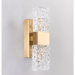 Luminária de parede de cristal moderna embutida para cabeceira, varanda, corredor, sala de estar, quarto, estudo