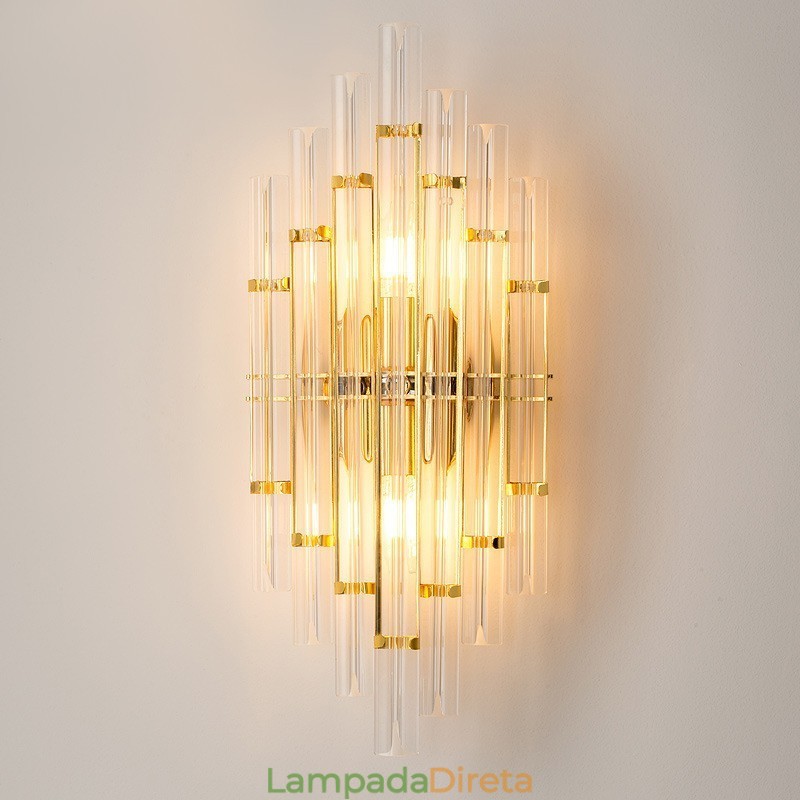 Luminária de parede de cristal de luxo para hotel, luminária de parede pós-moderna, personalidade, sala de estar, corredor, entrada, cenário, quarto, cabeceira, arandelas decorativas