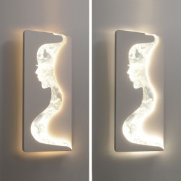 Luminária de parede interna Lovely Girls voltada para a esquerda e direita