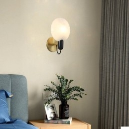 Luminária de parede de mármore para corredor, arandela para sala, banheiro, luzes de parede