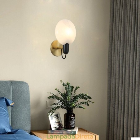Luminária de parede de mármore para corredor, arandela para sala, banheiro, luzes de parede Luminária de parede de mármore para corredor, arandela para sala, banheiro, luzes de parede