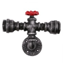 Vintage Retro Water Pipe Industrial Arandelas Luminária de Parede