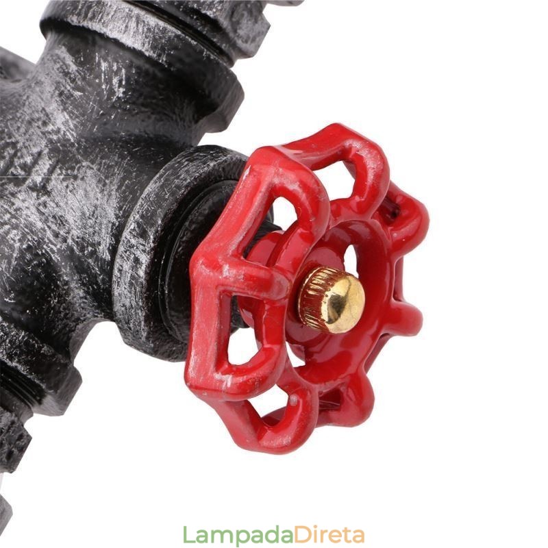Vintage Retro Water Pipe Industrial Arandelas Luminária de Parede