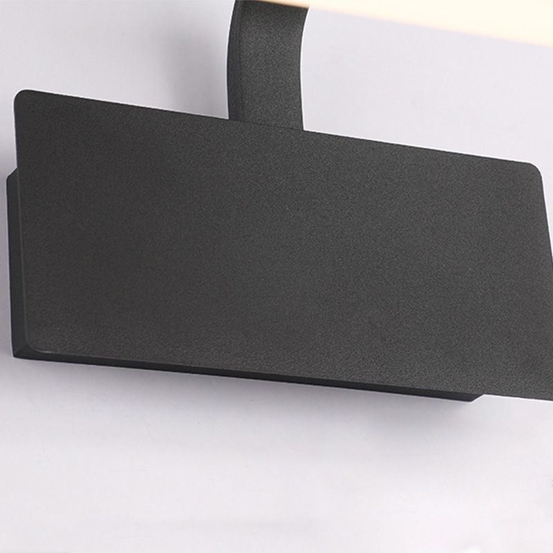 Luminária de parede de acrílico com espelho de chifre de veado, luminária de maquiagem para banheiro