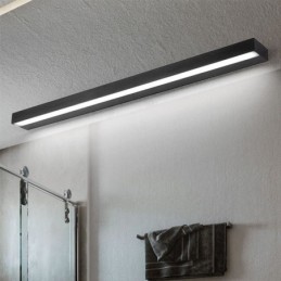 Luminária de parede com luz frontal de espelho moderno, iluminação de maquiagem para banheiro em acrílico