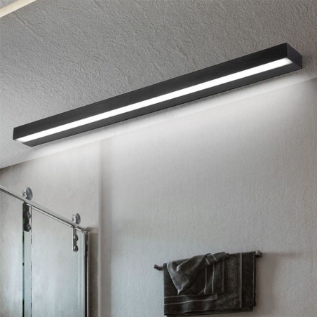Luminária de parede com luz frontal de espelho moderno, iluminação de maquiagem para banheiro em acrílico Luminária de parede com luz frontal de espelho moderno, iluminação de maquiagem para banheiro em acrílico