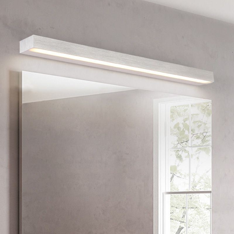 Luminária de parede com luz frontal de espelho moderno, iluminação de maquiagem para banheiro em acrílico