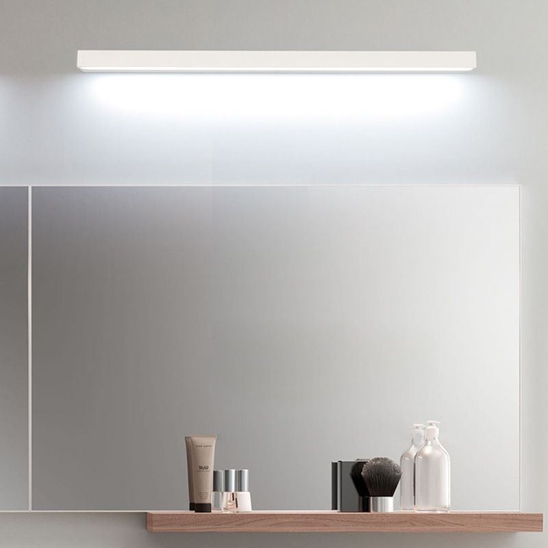 Luminária de parede com luz frontal de espelho moderno, iluminação de maquiagem para banheiro em acrílico