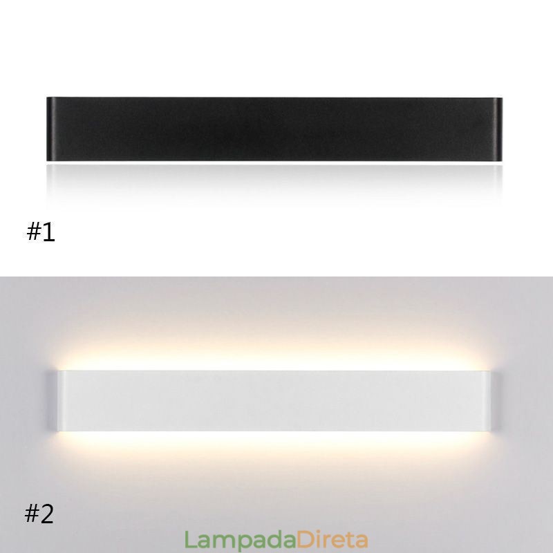 Luminária de corredor de acrílico com espelho de arandela moderna