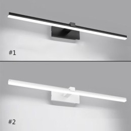 Luminária de parede contemporânea Espelho Luz frontal Iluminação acrílica Lavabo