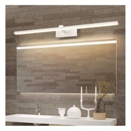 Luminária de parede contemporânea Espelho Luz frontal Iluminação acrílica Lavabo