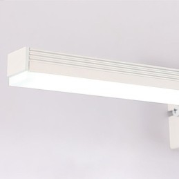Luminária de parede contemporânea Espelho Luz frontal Iluminação acrílica Lavabo
