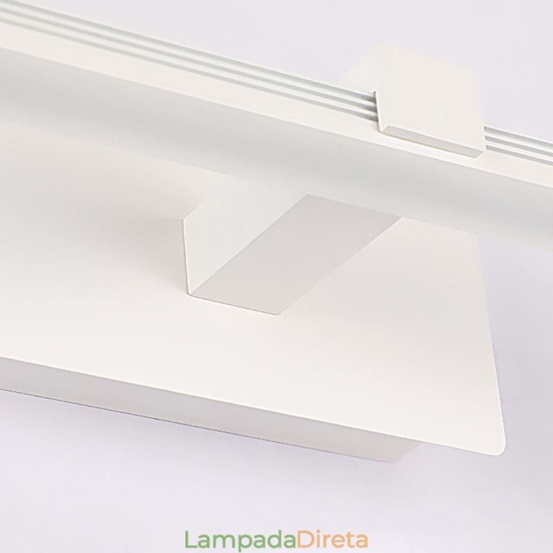 Luminária de parede contemporânea Espelho Luz frontal Iluminação acrílica Lavabo
